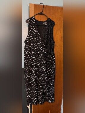 Kate & Mallory Black and White Polka Dot Jumpsuit